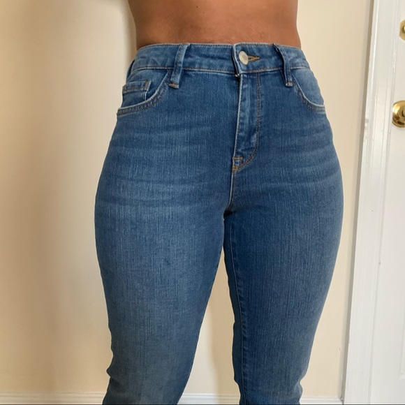 Free People Straight Crop Raw Hem Jeans Sz W27 - Picture 14 of 14